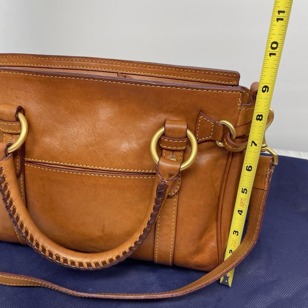 Dooney & Bourke Florentine Medium Pocket Satchel Bag Crossbody Top Handles - Picture 16 of 16